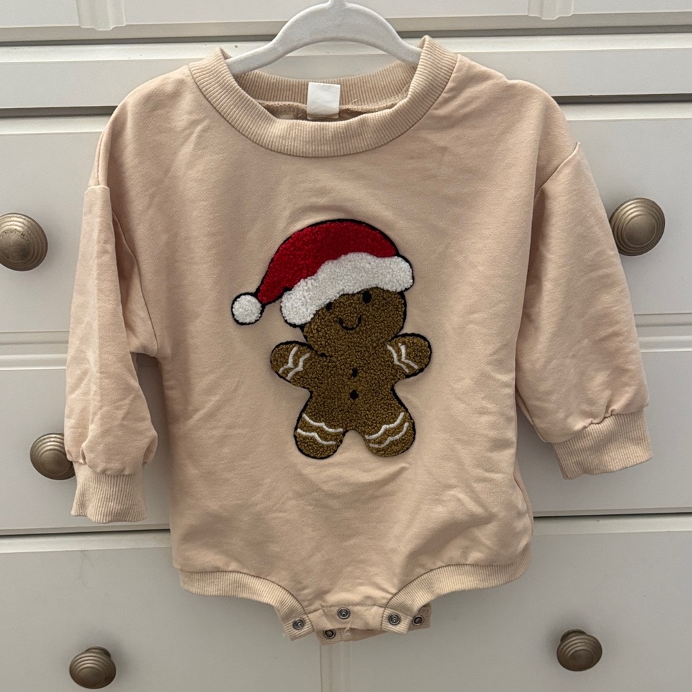 Cute Gingerbread Baby Onesie